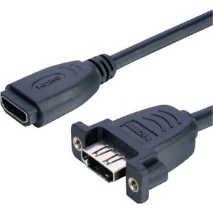 Lyndahl LKPK005 HDMI-kabel HDMI Adapterkabel HDMI-A-bus 0.2 m Zwart