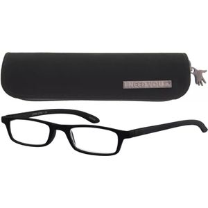I Need You - Zipper - Leesbril - Mat Zwart - Inclusief Etui
