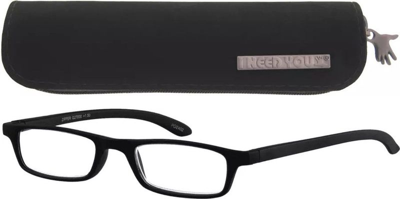 I Need You - Zipper G27000 - Leesbril - Zwart - +3.00 dpt