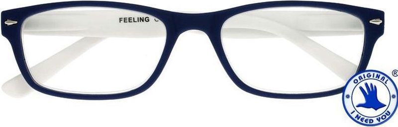 I NEED YOU - Feeling - Leesbril - Blauw-Wit - +2.50 Dioptrie