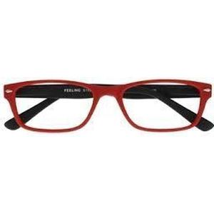 Leesbril I Need You  1.00 dpt Feeling rood-zwart