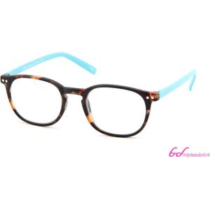 I Need You - Leesbril - Bruin-Turquoise - Retro