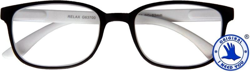 I NEED YOU - Leesbril - Zwart-wit - Sterkte +2.00