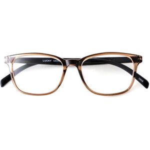 I Need You - Lucky - Leesbril - Bruin-Zwart - Kunststof - +2.50