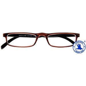 Leesbril I Need You  2.00 dpt Half-line bruin