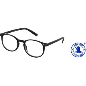 I NEED YOU JUNIOR New, G66600, panto-kunststof bril, metalen veerscharnier, zwart, +2 dioptrieën