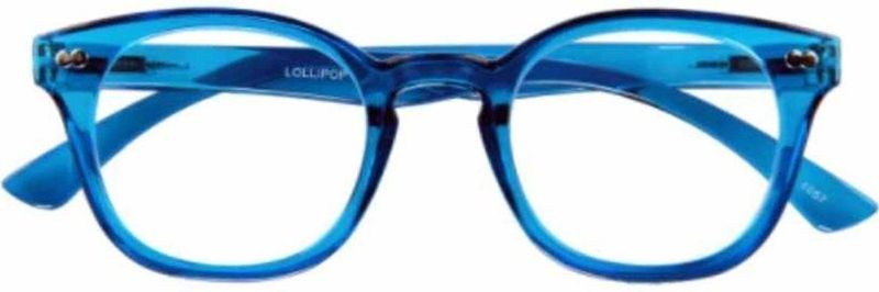 Ovale Leesbril - Transparant met Felle Kleuren - Veerscharnieren