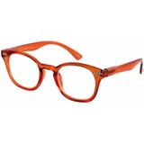 Ovale Leesbril - Transparant met Felle Kleuren - Veerscharnieren