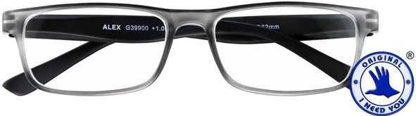 I Need You - Alex - Leesbril - Antraciet-Zwart - +3.00 dpt