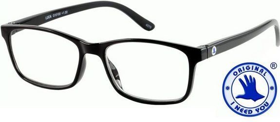 I Need You - Moderne Leesbril - Zwart - Veerscharnieren