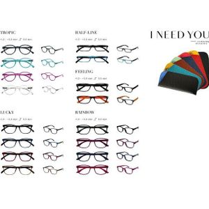 Leesbril - Assortiment 80 stuks - Model Tropic/Lucky/Half-line/Feeling/Rainbow