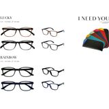 Brillenpakket - Lucky en Rainbow - Blauw Zwart Grijs Bruin - 32 Stuks - Superlicht