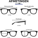 I Need You - Greta - Leesbril - Zwart - Gerecycled Kunststof