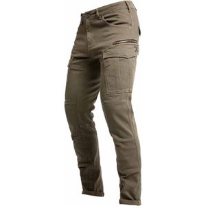 John Doe Defender Mono Cargo Motorradhose olive 27/34 - Motorradbekleidung - Motorradhosen - Motorrad Jeanshosen