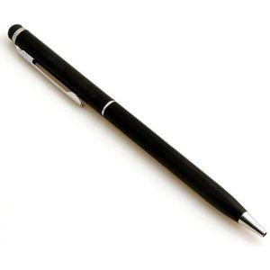 System-S 2-in-1 stylus pen touch pen capacitieve scherm invoerpen en balpen zwart voor smartphone, touchscreen mobiele telefoon, tablet pc, PDA
