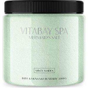 Vitabay Sauna en badzout Minty Maiden 1000 g - Zachte lichaamsscrub - geschikt voor whirlpool