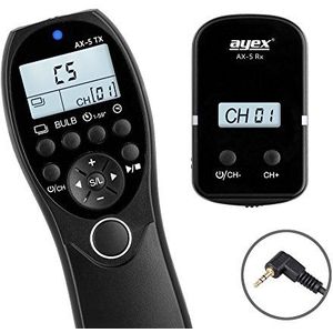 ayex AX-5 Timer Draadloze afstandsbedieningvoor E3 Voor bijvoorbeeld B. Pentax K-30, K20D, K10D, K-7, K-5, K-M, MZ6, K200D, Samsung GX-10, GX-20, NX100, NX11