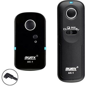 ayex Draadloze afstandsbediening AX-1 compatibel met Sony S1 zB Alpha a900 a850 a700 a580 a560 a550 a99 a77 Konica Minolta Dynax 7D Veel functies zoals serieactivering Bulb