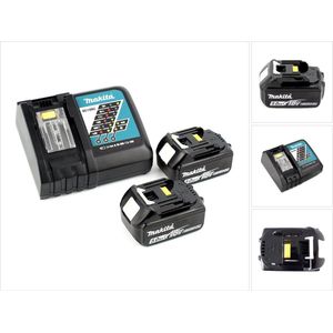 Makita Power Source Set Li 18V met 2x BL1850B accu 5.0Ah + DC18RC lader ( 197570-9 )