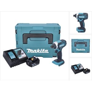 Makita DTD 152 RF1J accu slagmoersleutel 1/4"" 18V 165 Nm + 1x oplaadbare accu 3.0Ah + lader in Makpac