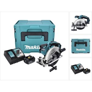 Makita DSS 611 RF1J Accucirkelzaag 18 V 165 mm + 1x accu 3.0 Ah + lader + Makpac