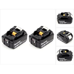 Makita BL 1850 B 18 V - 5 Ah / 5000 mAh Li-ion accu met LED-display - set van 2