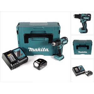Makita DDF 459 RT1J accuboormachine 18V 45Nm in Makpac + 1x 5.0 Ah accu + lader