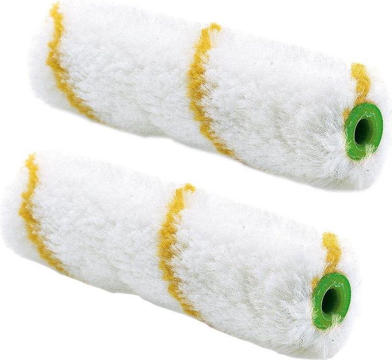 Nölle - Verfroller - Gele Draad - Polyacryl - 2 Stuks