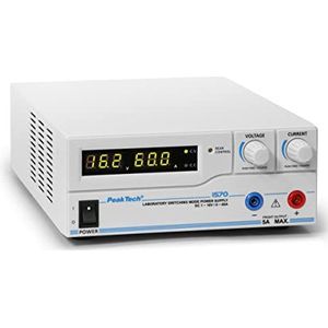 Peaktech 1570 - laboratorium voeding DC - 1 tot 16 V - 0 tot 60 A - met USB