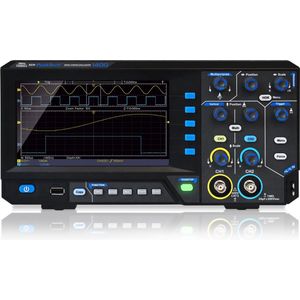 PeakTech 1400 - Compacte digitale oscilloscoop 2-kanaals - Oscilloscoop 5 MHz bandbreedte - snelle 100 MS/s samplingsnelheid - USB-aansluiting, inclusief pc-software, XY-weergave en zoom - zwart