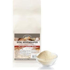 GOLDEN PEANUT Vital Tarwegluten 1 kg - natuurlijk verdikkingsmiddel puur plantaardig, tarwe-eiwit, sinaasappel, caloriearm zetmeel, bakken, koken