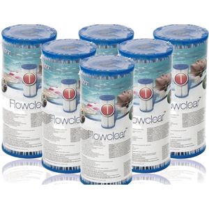 Bestway Flowclear - 6-PACK Filter Cartridge Type I - 58093