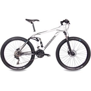 Chrisson Hitter Mountainbike Fully 27,5 Zoll Damen Herren 170 - 185 cm MTB Fahrrad 27 Gänge Trailbike grau/gelb 46 cm