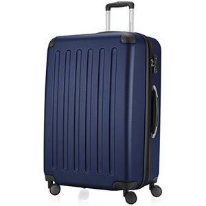 HAUPTSTADTKOFFER - SPREE - Harde koffer, trolleykoffer, uitbreidbare reiskoffer, 4 wielen, TSA, 75 cm, 119 liter, donkerblauw