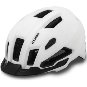 Cube Fietshelm Evoy Hybrid - Allround-helm - MIPS - 13 Ventilatiegaten - Verstelbaar - 52-57 cm - M - Wit