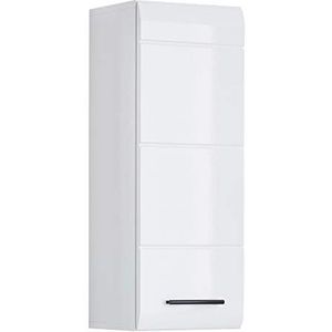 trendteam smart living 1116-501-01 Badkamerkast wandkast Skin, 30 x 77 x 24 cm in Wit hoogglans met veel opbergruimte,30 x 77 x 23 cm