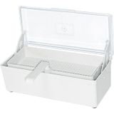 Desinfectiebak 1 liter met zeef en transparant deksel