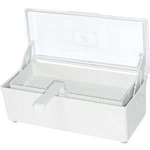 Desinfectiebak 1 liter met zeef en transparant deksel