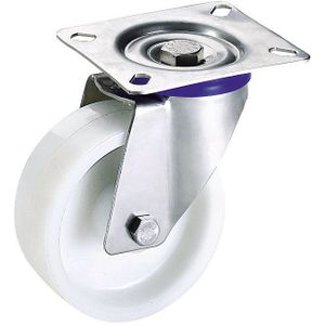 Proroll Polyamide wiel, gaffel van roestvast staal, wiel-Ø x breedte = 160 x 40 mm, zwenkwiel