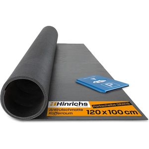 Antislip automat 120 x 100 cm - kofferbakmat - antislip automat - vuilvangmat & lademat - rubberen mat auto - antislip ondertapijt inclusief parkeerschijf