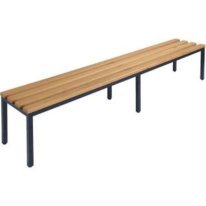 Wolf Garderobebank, enkelzijdig, beukenhouten planken, lengte 2000 mm