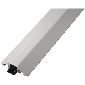 EHA Kabelbrug van aluminium, l x b x h = 2000 x 80 x 20 mm, lichtgrijs, VE = 4 st.