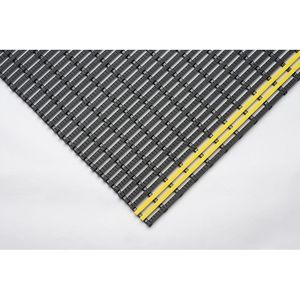 EHA Industriemat, antislip, per str. m, zwart-geel, breedte 1200 mm