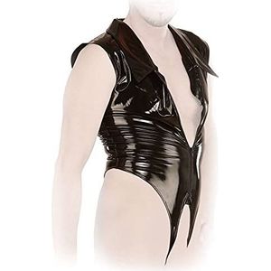 Ledapol - 1175 - Lakbody - Zwart - Heren - Met Ritssluiting - Open Kruis