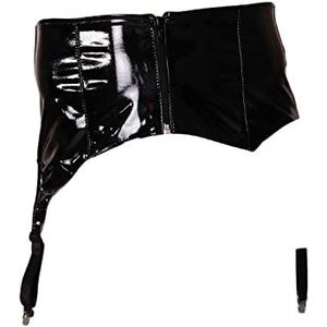 Ledapol 1779 heren lak jarretelgordel sexy lak-dessous, 50 zwart