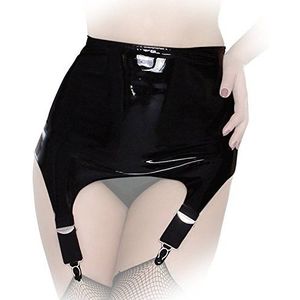 Insistline Datex/latex jarretelgordel retro jarretelgordel breed Gr. M zwart