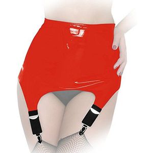 Insistline Datex/latex jarretelgordel retro jarretelgordel breed Gr. XL rood