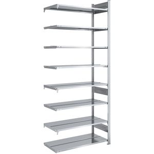 hofe Dossier-inhaakstelling, verzinkt, stellinghoogte 2700 mm, dubbelzijdig, aanbouwstelling, b x d = 1000 x 600 mm