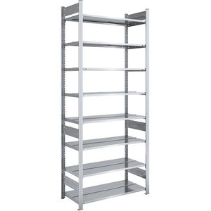 hofe Dossier-inhaakstelling, verzinkt, stellinghoogte 2700 mm, dubbelzijdig, basisstelling, b x d = 1000 x 600 mm