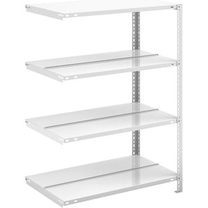 hofe Dossier-schroefstelling, lichtgrijs RAL 7035, stellinghoogte 1150 mm, dubbelzijdig, aanbouwstelling, breedte x diepte = 750 x 600 mm